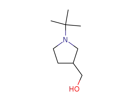 Molecular Structure of 71548-34-0 ((1-tert-butylpyrrolidin-3-yl)methanol(SALTDATA: FREE))