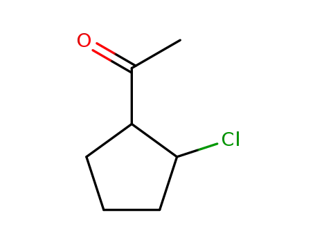 Molecular Structure of 73945-56-9 (Ethanone, 1-(2-chlorocyclopentyl)- (9CI))