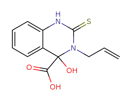 Molecular Structure of 74332-99-3 (3-prop-2-en-1-yl-2-thioxo-1,2,3,4-tetrahydroquinazoline-4-carboperoxoic acid)