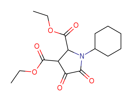 2,3-Pyrrolidinedicarboxylicacid, 1-cyclohexyl-4,5-dioxo-, 2,3-diethyl ester