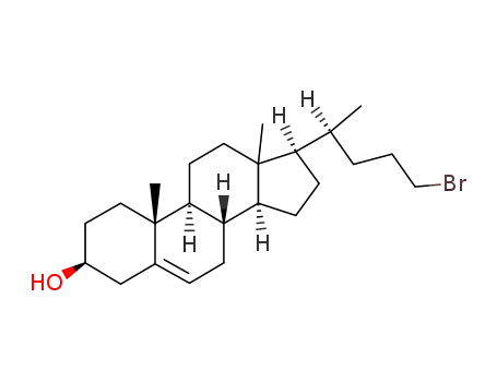Molecular Structure of 74041-57-9 ((3β)-24-BroMochol-5-en-3-ol)