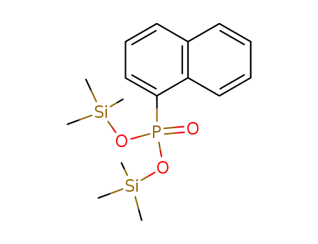 Molecular Structure of 136560-21-9 (bis(trimethylsilyl)-α-naphthylphosphonate)