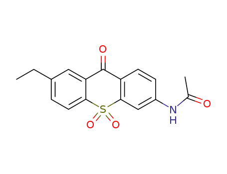 Molecular Structure of 74134-18-2 (N-(7-ethyl-10,10-dioxido-9-oxo-9H-thioxanthen-3-yl)acetamide)