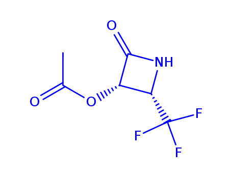 2-AZETIDIN-1-YLNE,3-(ACETYLOXY)-4-(TRIFLUOROMETHYL)-,(3R,4R)-