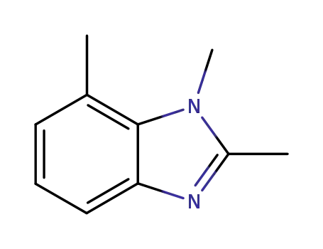 Molecular Structure of 73902-56-4 (1H-Benzimidazole,1,2,7-trimethyl-(9CI))