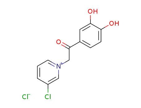 Pyridinium,3-chloro-1-[2-(3,4-dihydroxyphenyl)-2-oxoethyl]-, chloride (1:1)