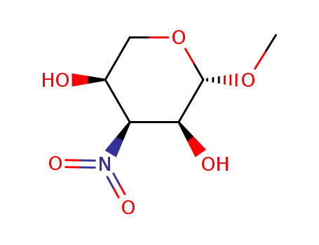 Molecular Structure of 738548-73-7 (beta-L-Ribopyranoside, methyl 3-deoxy-3-nitro- (9CI))