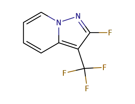 Molecular Structure of 73859-88-8 (2-fluoro-3-(trifluoromethyl)pyrazolo[1,5-a]pyridine)