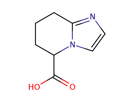 Molecular Structure of 74268-14-7 (Imidazo[1,2-a]pyridine-5-carboxylic acid, 5,6,7,8-tetrahydro-, (+)- (9CI))