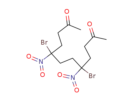 Molecular Structure of 7404-83-3 (5,8-dibromo-5,8-dinitrododecane-2,11-dione)