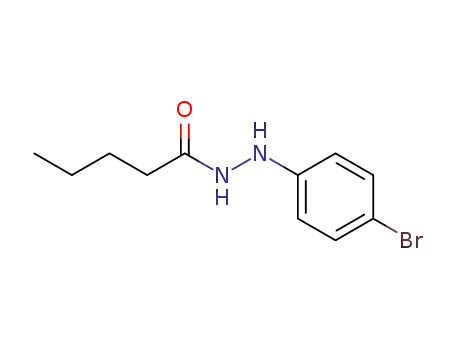 Molecular Structure of 74305-99-0 (Valeric acid, 2-(p-bromophenyl)hydrazide)