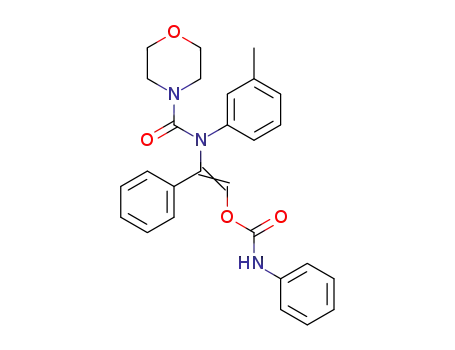 morpholine-4-carboxylic acid 3-methyl-<i>N</i>-(1-phenyl-2-phenylcarbamoyloxy-vinyl)-anilide