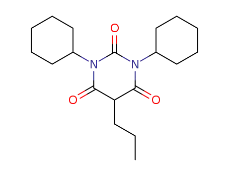 Molecular Structure of 743-42-0 (1,3-dicyclohexyl-5-propylpyrimidine-2,4,6(1H,3H,5H)-trione)