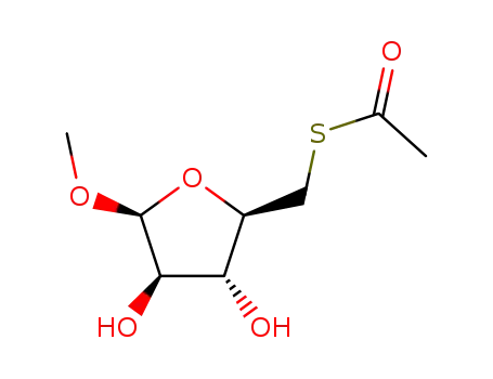 ba-L-Arabinofuranoside, methyl 5-thio-, 5-acetate (9CI)