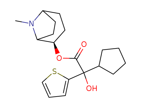 (+)-2-A-TROPAN-2-OL (-)-2-CYCLOPENTYL-2-(2-THIENYL)GLYCOLATECAS