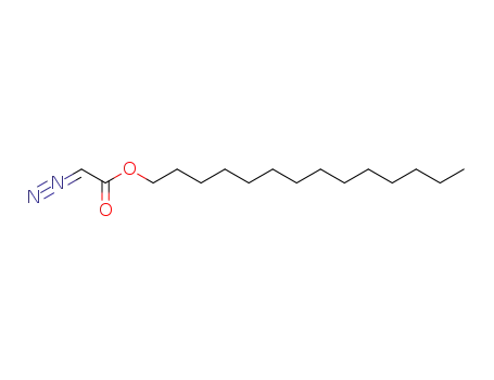 Molecular Structure of 88035-96-5 (Acetic acid, diazo-, tetradecyl ester)
