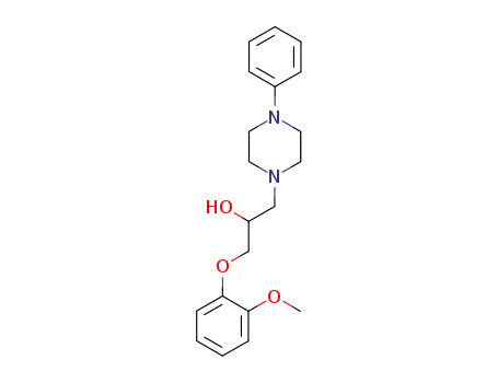 Molecular Structure of 74037-84-6 (α-[(2-Methoxyphenoxy)methyl]-4-phenyl-1-piperazineethanol)