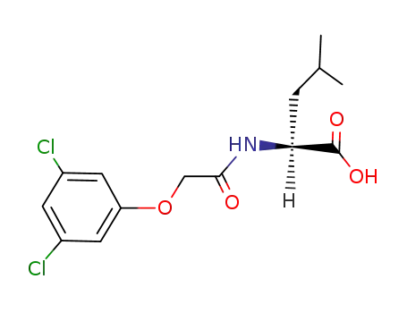 Molecular Structure of 7404-57-1 (N-[(3,5-dichlorophenoxy)acetyl]leucine)