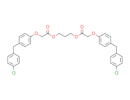 Acetic acid, (4-((4-chlorophenyl)methyl)phenoxy)-, 1,3-propanediyl ester