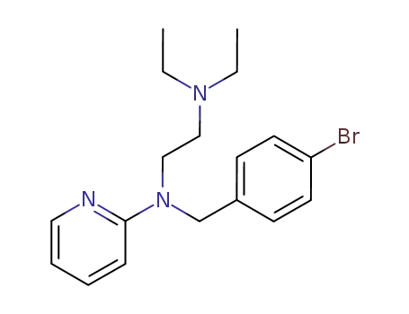 Molecular Structure of 74037-39-1 (2-((p-Bromobenzyl)(2-(diethylamino)ethyl)amino)pyridine)