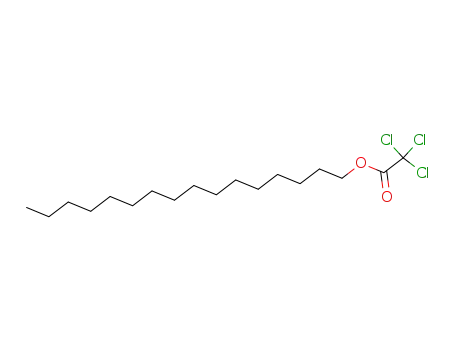 Molecular Structure of 74339-54-1 (TRICHLOROACETIC ACID PALMITYL ESTER*(C16 ))