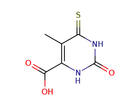 4-Pyrimidinecarboxylic acid, 2-hydroxy-6-mercapto-5-methyl-