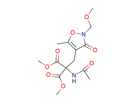 methyl 2-acetamido-2-methoxycarbonyl-3-(2-methoxymethyl-5-methylisoxazolin-3-on-4-yl)propanoate