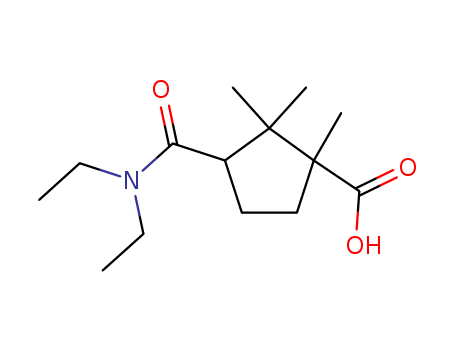 3-(DIETHYLCARBAMOYL)-1,2,2-TRIMETHYL-CYCLOPENTANE-1-CARBOXYLIC ACID