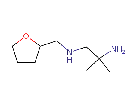 Molecular Structure of 73972-41-5 (1,2-Propanediamine, 2-methyl-N-(tetrahydrofurfuryl)-)