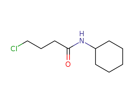 Molecular Structure of 69601-43-0 (4-Chloro-N-cyclohexylbutyraMide, 97%)