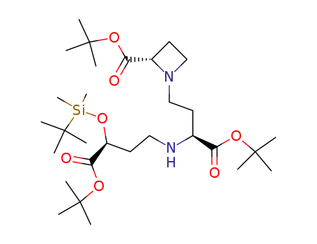 (S)-1-{(S)-3-tert-Butoxycarbonyl-3-[(S)-3-tert-butoxycarbonyl-3-(tert-butyl-dimethyl-silanyloxy)-propylamino]-propyl}-azetidine-2-carboxylic acid tert-butyl ester