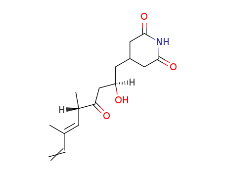2,6-Piperidinedione,4-[(2R,5S,6E)-2-hydroxy- 5,7-dimethyl-4-oxo-6,8-nonadienyl]-  cas  738-72-7