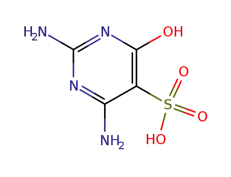 Molecular Structure of 7464-08-6 (2,6-diamino-4-oxo-1,4-dihydropyrimidine-5-sulfonic acid)