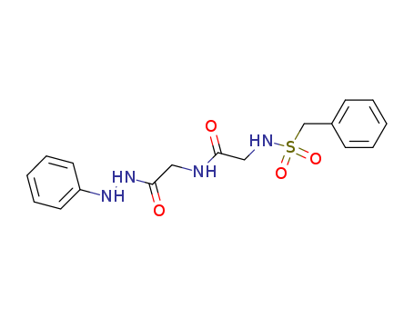 Glycine,N-[N-[(phenylmethyl)sulfonyl]glycyl]-, 2-phenylhydrazide (9CI) cas  7475-21-0