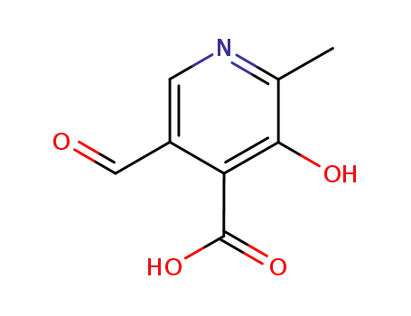 2-메틸-3-하이드록시-5-포르밀피리딘-4-카복실산