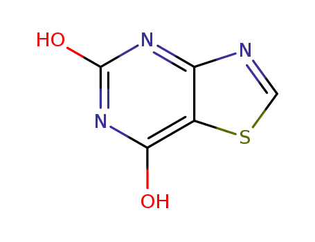 Molecular Structure of 7464-09-7 (thiazolo[4,5-d]pyriMidine-5,7-diol)