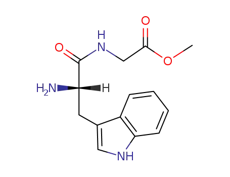 Molecular Structure of 69621-45-0 (Glycine, N-L-tryptophyl-, methyl ester)