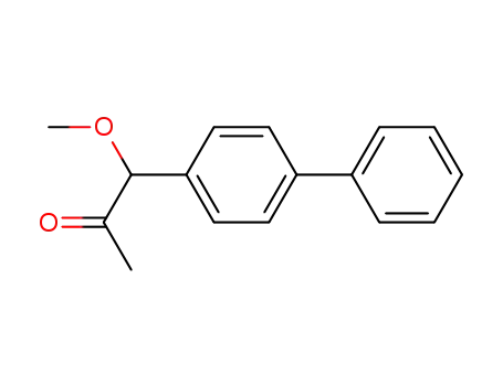 Molecular Structure of 7462-32-0 (1-(biphenyl-4-yl)-1-methoxypropan-2-one)