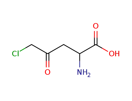 Molecular Structure of 7444-55-5 (2-Amino-4-oxo-5-chloropentanoate)