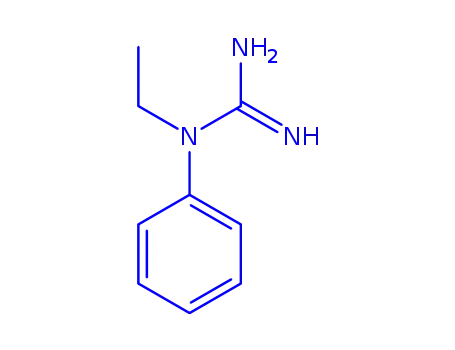 Molecular Structure of 746539-58-2 (Guanidine, N-ethyl-N-phenyl- (9CI))