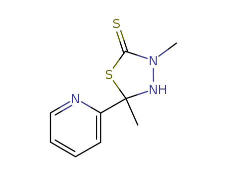 3,5-dimethyl-5-pyridin-2-yl-1,3,4-thiadiazolidine-2-thione cas  74752-62-8