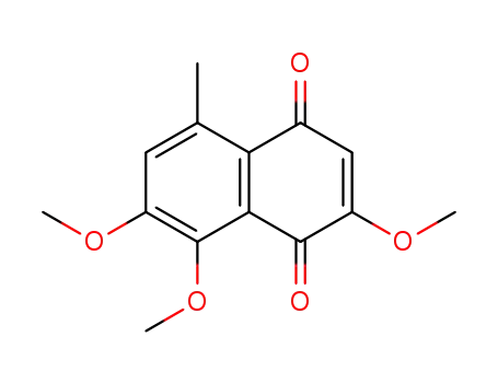 Molecular Structure of 89827-89-4 (1,4-Naphthalenedione, 2,7,8-trimethoxy-5-methyl-)