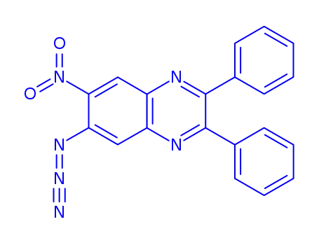 Molecular Structure of 7463-85-6 (1-(7-nitro-2,3-diphenylquinoxalin-6-yl)triaza-1,2-dien-2-ium)