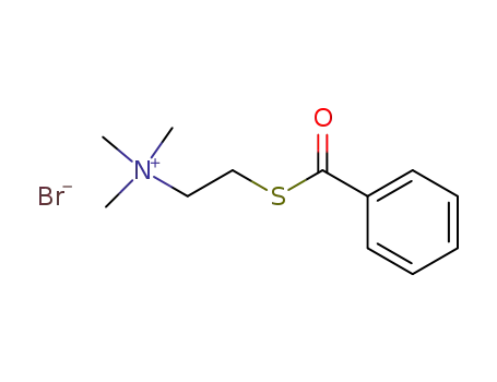 (2-benzoylmercapto-ethyl)-trimethyl-ammonium; bromide