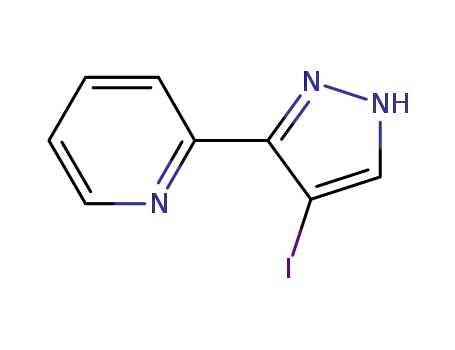 Molecular Structure of 746668-75-7 (2-(4-iodo-1H-pyrazol-3-yl)pyridine)