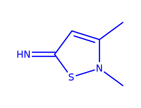 Molecular Structure of 747357-66-0 (5(2H)-Isothiazolimine,2,3-dimethyl-(9CI))