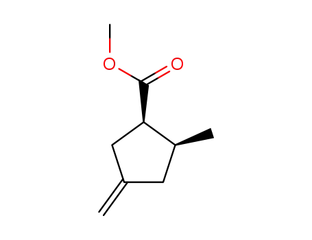 Molecular Structure of 68284-22-0 (Cyclopentanecarboxylic acid, 2-methyl-4-methylene-, methyl ester,
trans-)