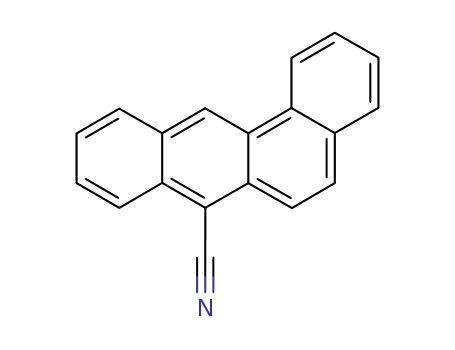 Molecular Structure of 7476-08-6 (Benz[a]anthracene-7-carbonitrile)