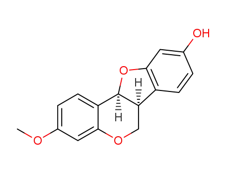 Molecular Structure of 74560-05-7 (9-HYDROXY-3-METHOXYPTEROCARPIN)