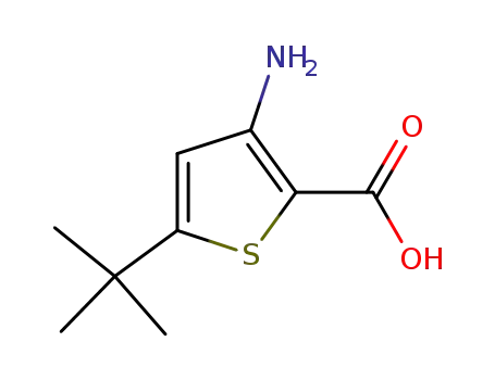 Molecular Structure of 746671-67-0 (2-Thiophenecarboxylicacid,3-amino-5-(1,1-dimethylethyl)-(9CI))
